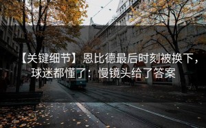【关键细节】恩比德最后时刻被换下，球迷都懂了：慢镜头给了答案