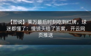【图说】莱万最后时刻吃到红牌，球迷都懂了：慢镜头给了答案，开云网页推送