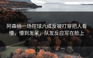 阿森纳一场控球六成反被打穿把人看懵，懵到发呆，队友反应写在脸上