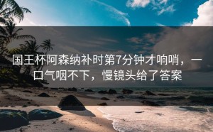 国王杯阿森纳补时第7分钟才响哨，一口气咽不下，慢镜头给了答案