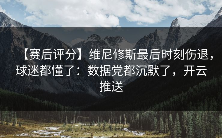 【赛后评分】维尼修斯最后时刻伤退，球迷都懂了：数据党都沉默了，开云推送