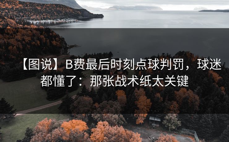 【图说】B费最后时刻点球判罚,球迷都懂了:那张战术纸太关键 【图说】B费最后时刻点球判罚,球迷都懂了:那张战术纸太关键