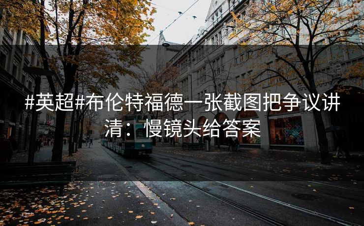 #英超#布伦特福德一张截图把争议讲清：慢镜头给答案
